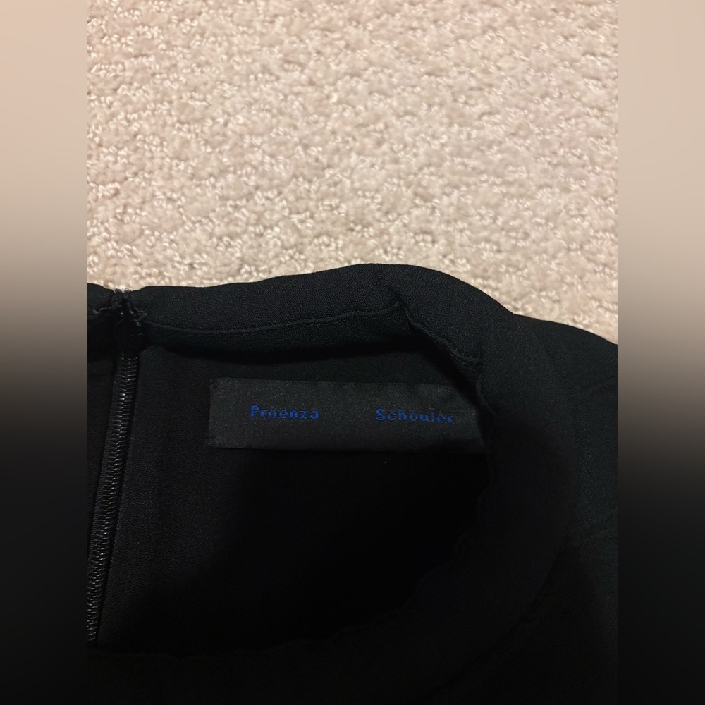 Proenza Schouler Black Structured Cropped Top Made in Italy size 4 - Picture 2 of 4